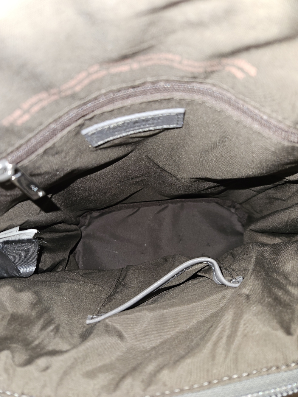 Matt & Nat Grey Vegan Leather Backpack - Picture 6 of 10